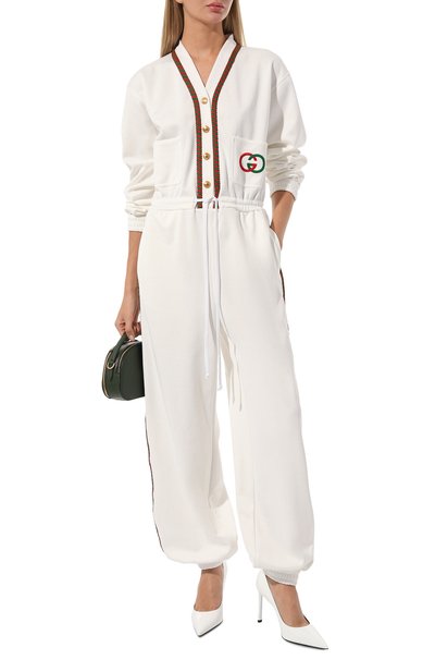 Комбинезон GUCCI белого цвета по цене 285120 руб., арт. 592520 XJBL1, фото 2 Комбинезон GUCCI, арт. 592520 XJBL1, фото 2