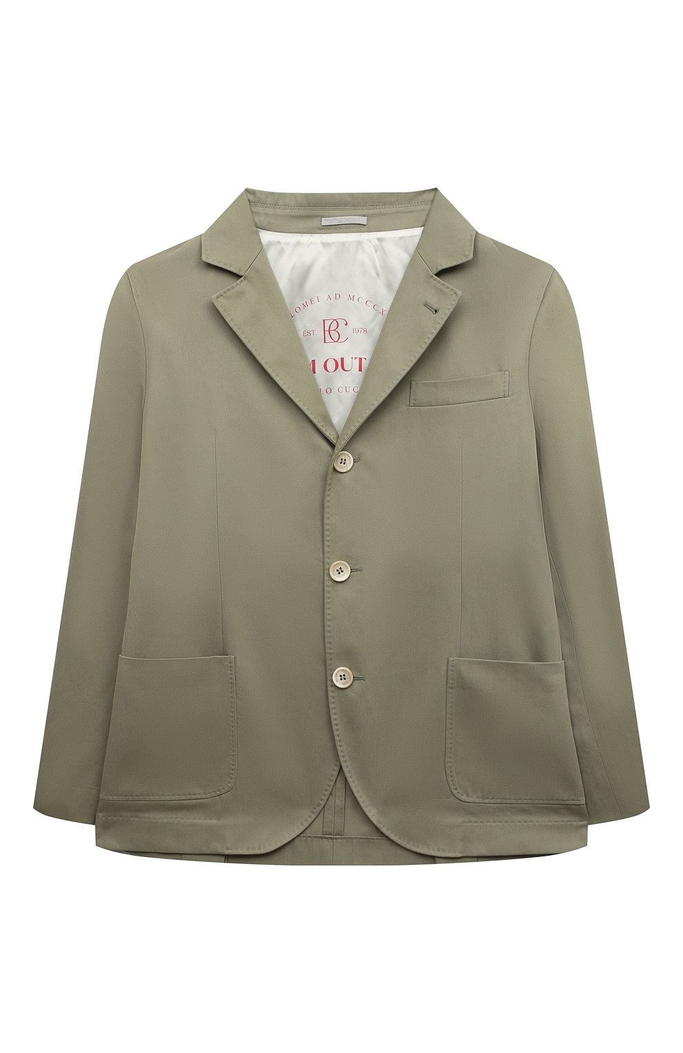 Хлопковый пиджак BRUNELLO CUCINELLI, арт. BS443K726C, фото 1