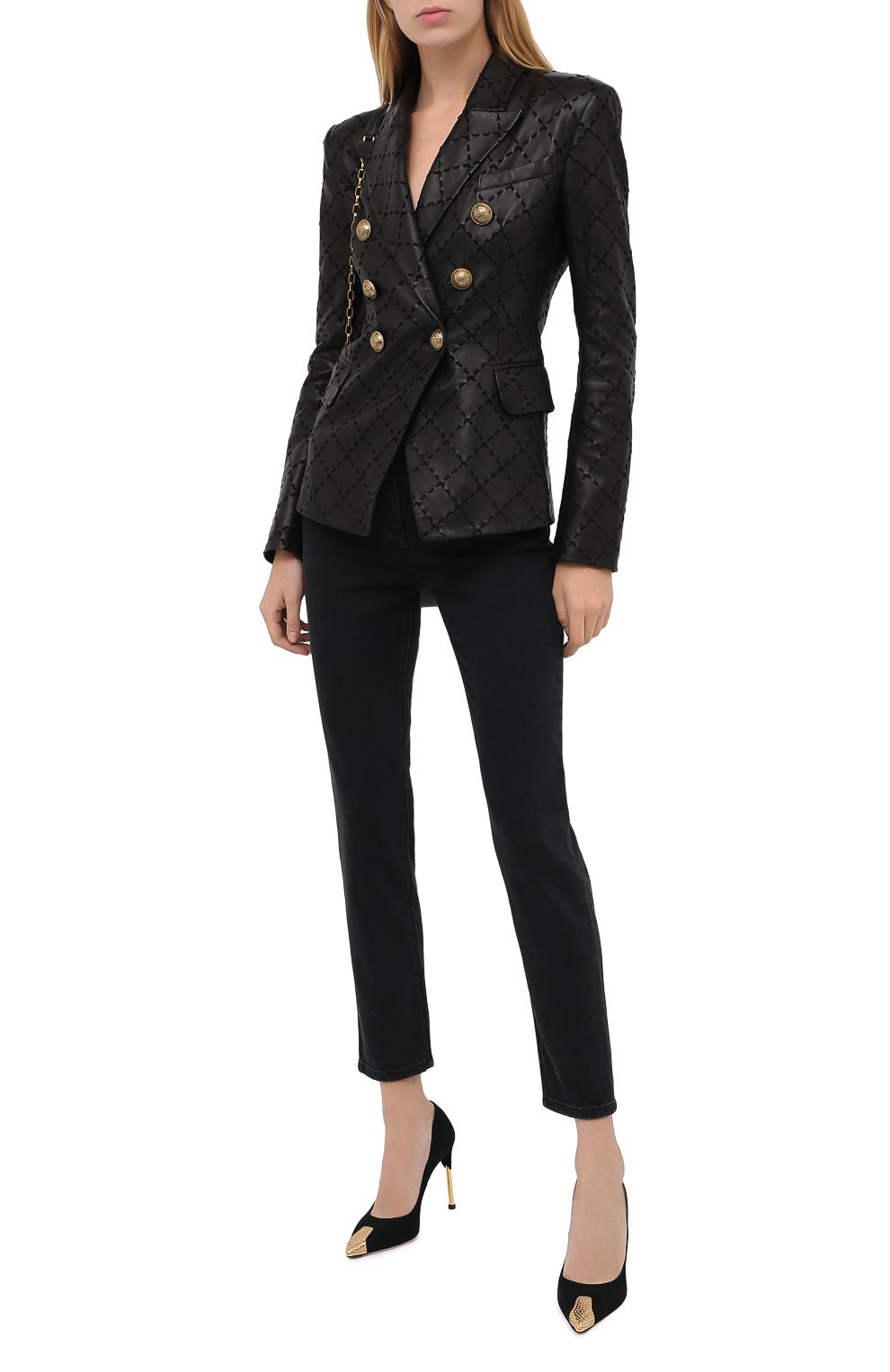 Кожаный жакет BALMAIN, арт. UF17110/L027, фото 3
