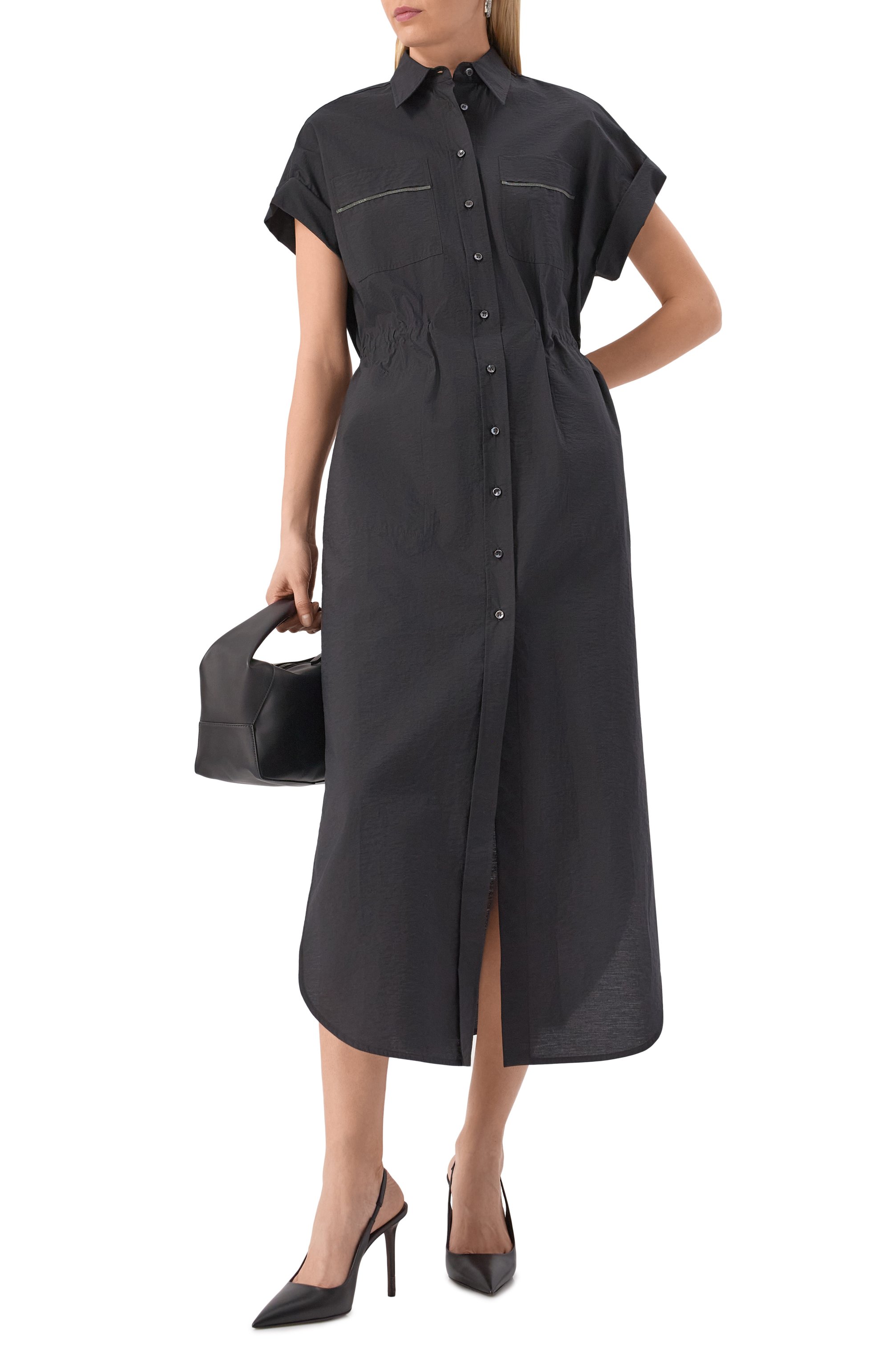 Хлопковое платье BRUNELLO CUCINELLI, арт. M0F79ARA51, фото 2