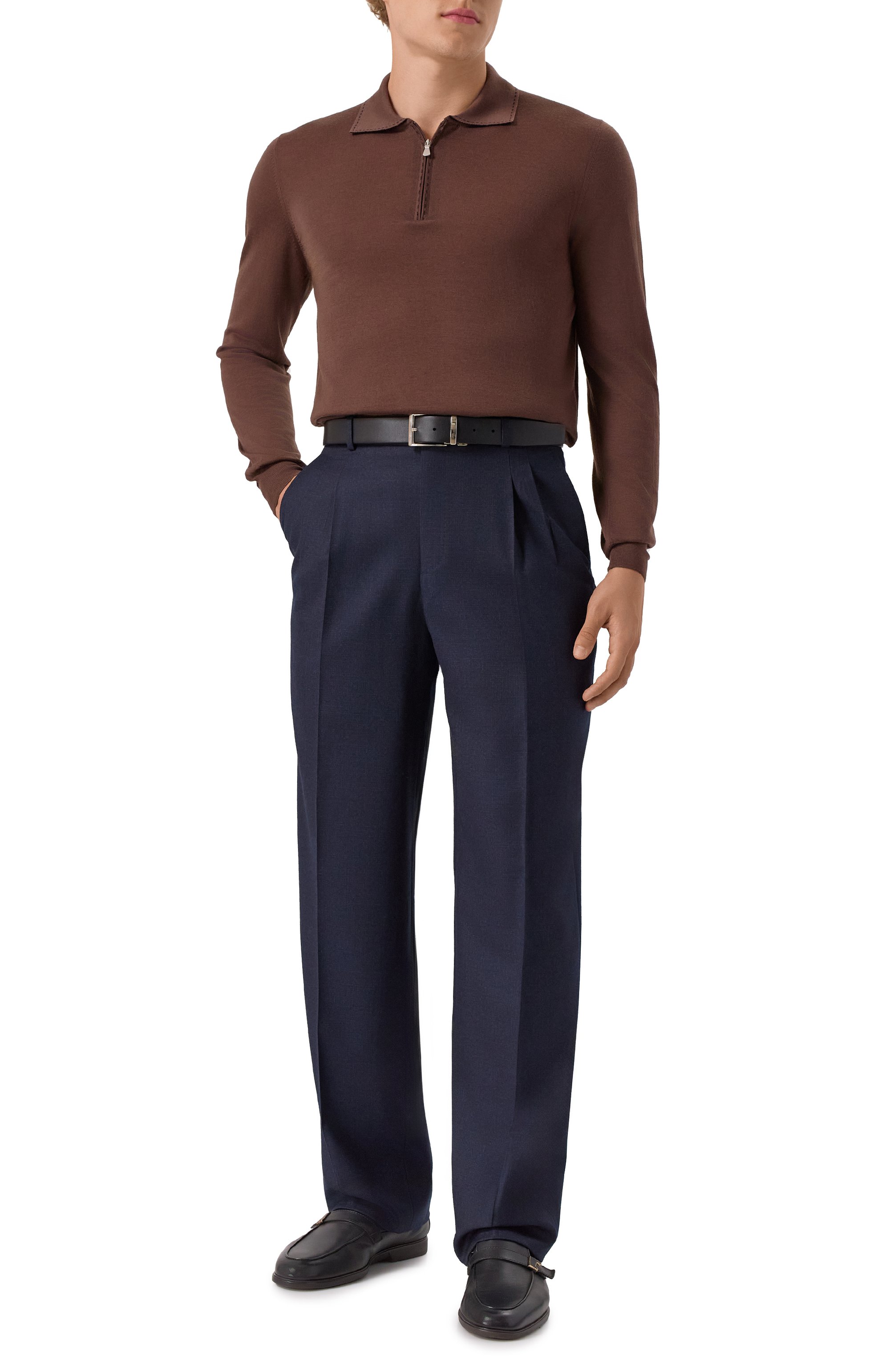 Кожаные лоферы malibu SANTONI, арт. MGAG19041SM0GMEM, фото 2