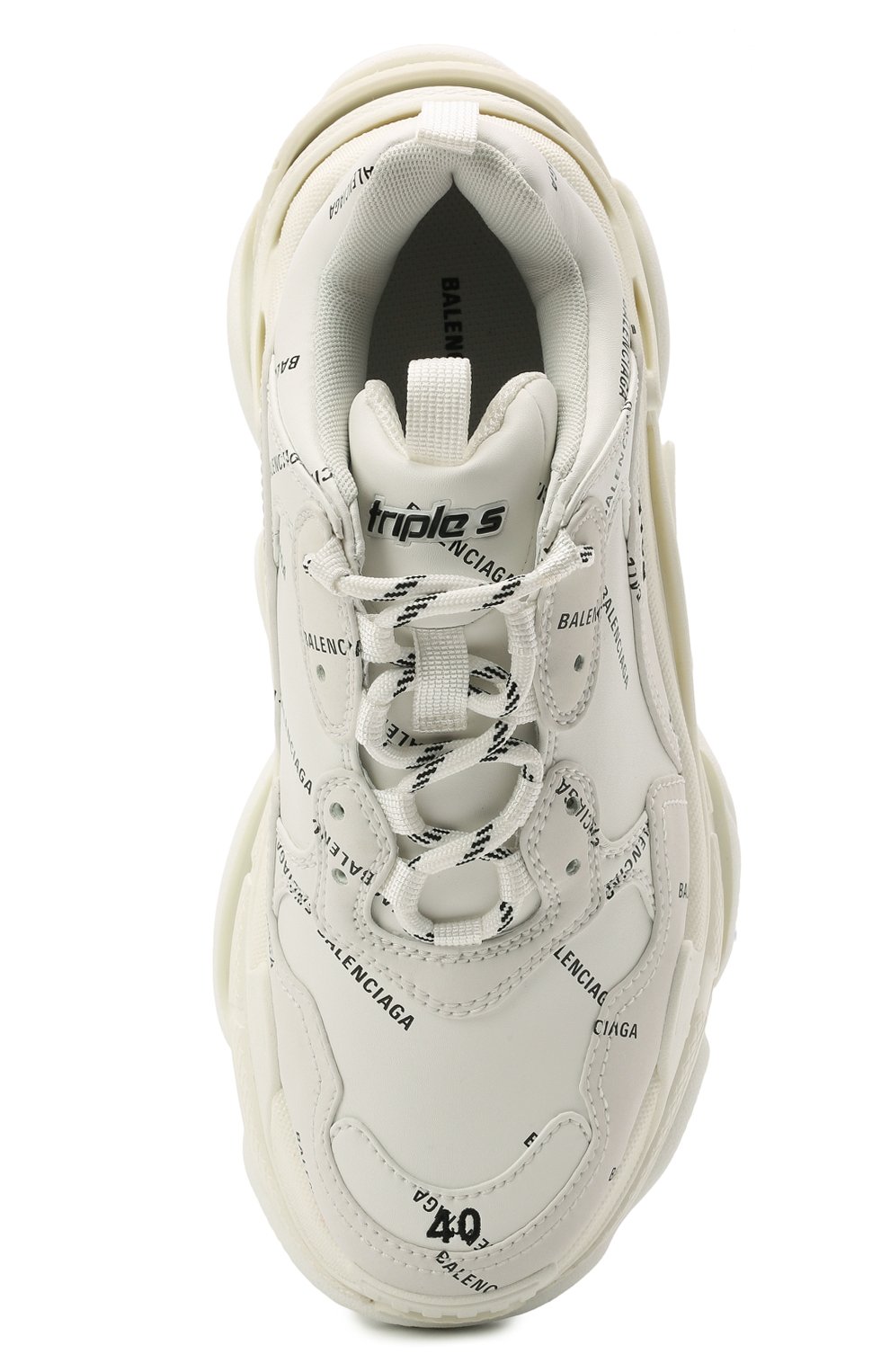 Кожаные кроссовки triple s BALENCIAGA, арт. 524039/W2FA1, фото 6
