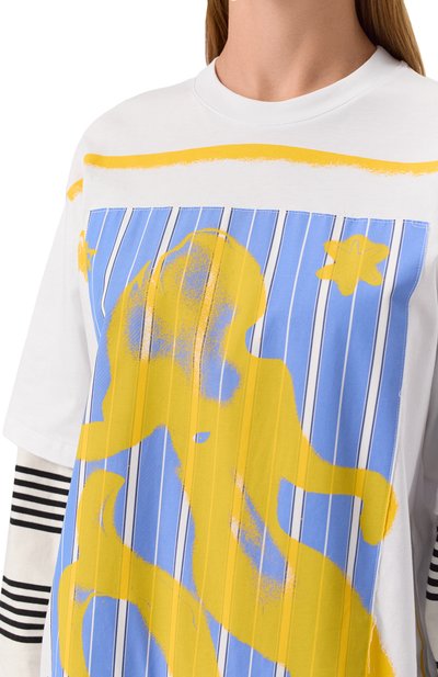 Хлопковый лонгслив MSGM, арт. 3841MDM142/257002, фото 5