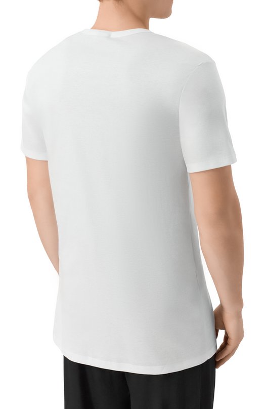 Хлопковая футболка Zimmerli 222-1472 Белый  222-1472 Фото 4