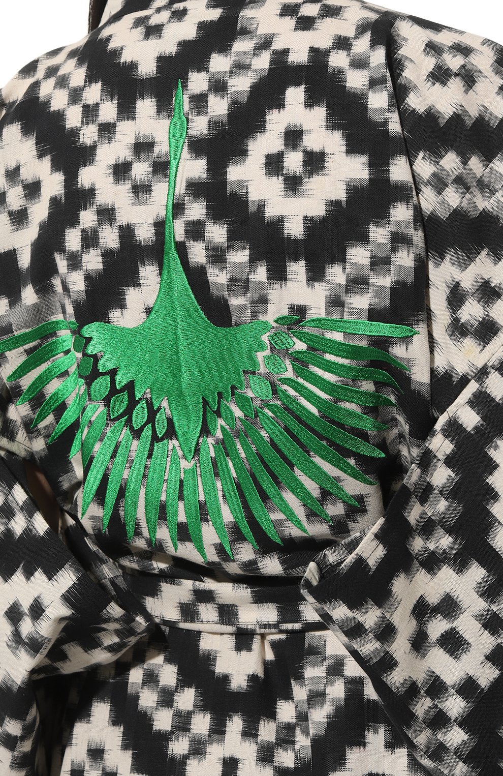 Хлопковое кимоно KLEED LOUNGEWEAR, арт. M0MBASA BLACK KIM0N0, фото 5