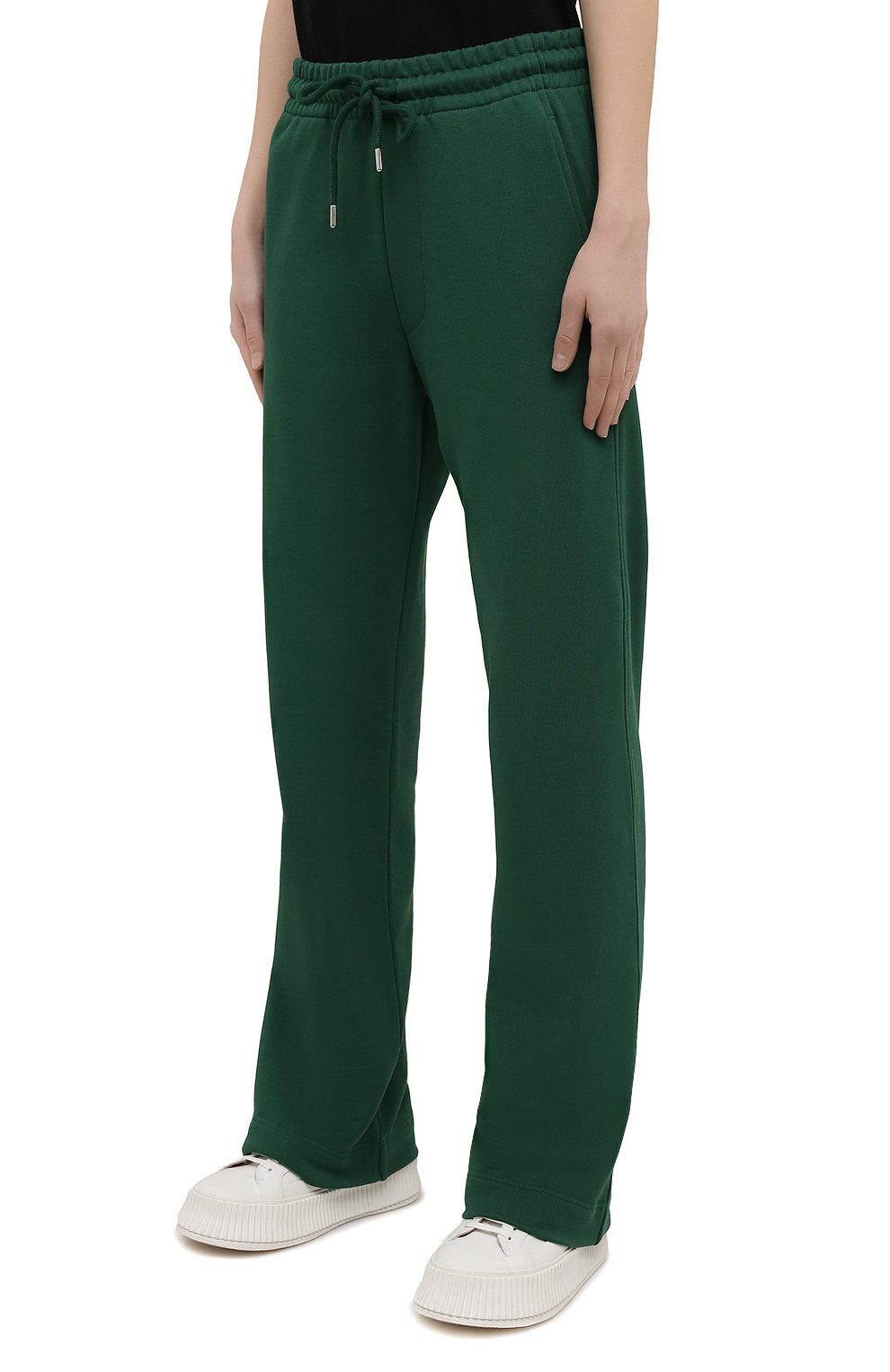 Хлопковые брюки DRIES VAN NOTEN зеленого цвета по цене 31700 руб., арт. 211-11164-2629, фото 3 Хлопковые брюки DRIES VAN NOTEN, арт. 211-11164-2629, фото 3