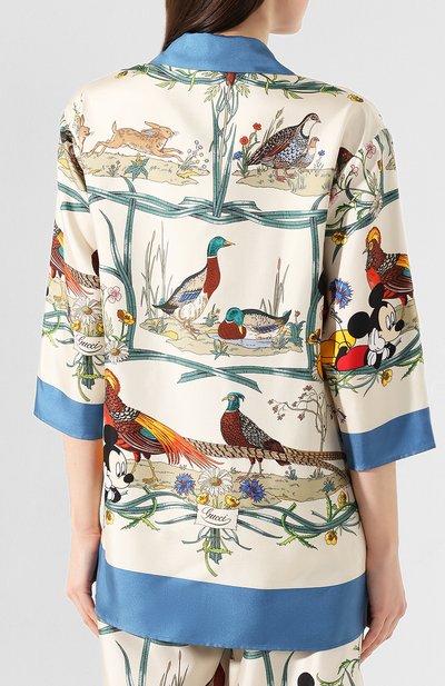 Шелковая рубашка disney x gucci GUCCI, арт. 596712/ZAD00, фото 4