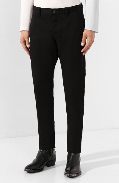 Хлопковые брюки KAZUYUKI KUMAGAI черного цвета по цене 29850 руб., арт. AP93-254, фото 3 Хлопковые брюки KAZUYUKI KUMAGAI, арт. AP93-254, фото 3