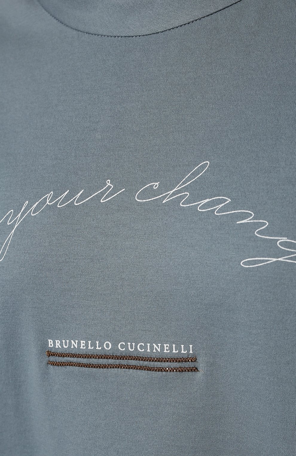 Хлопковая футболка BRUNELLO CUCINELLI, арт. M0A45BE800, фото 5