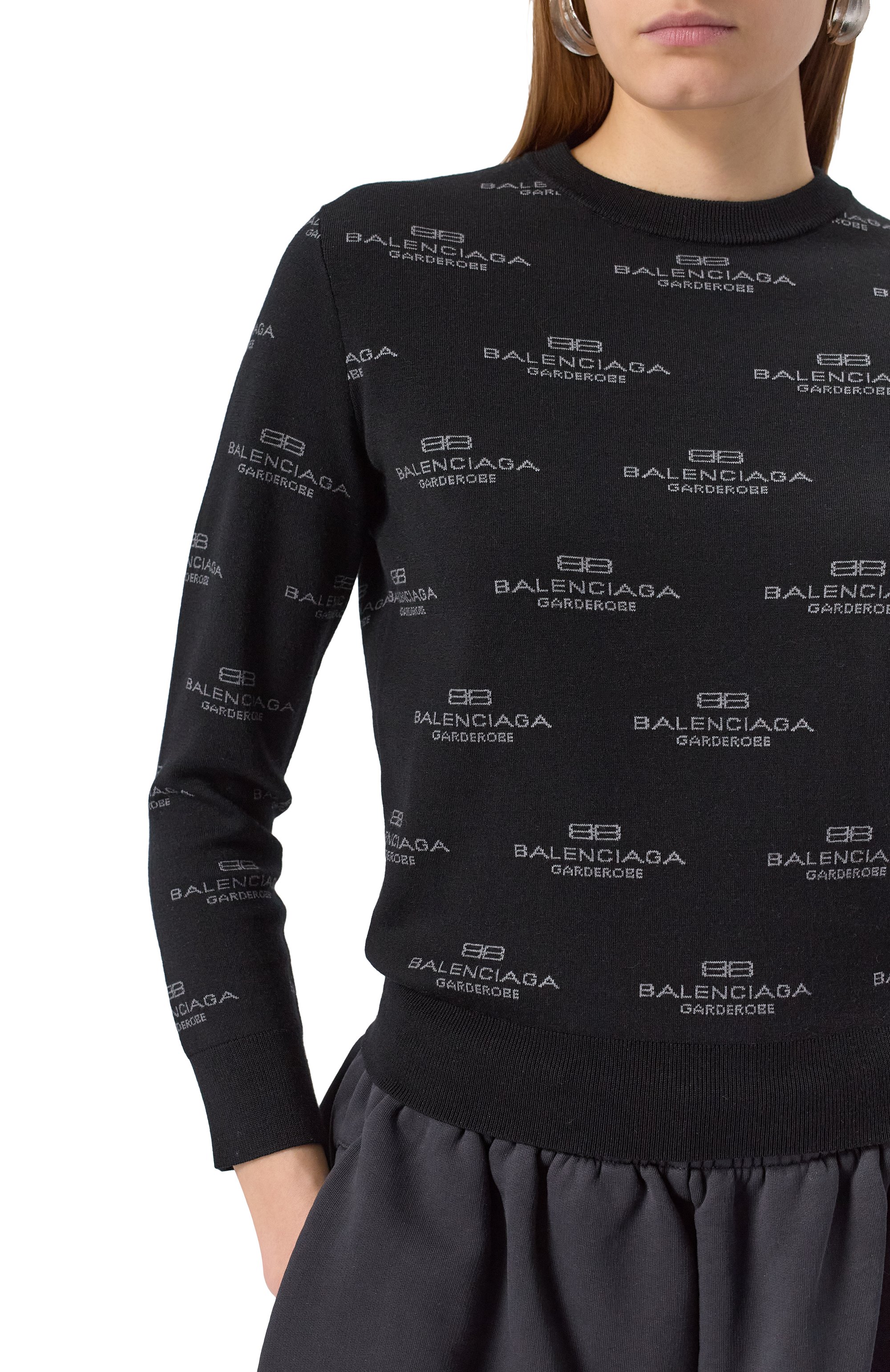 Пуловер из шерсти и хлопка BALENCIAGA, арт. 812576/T1724, фото 5