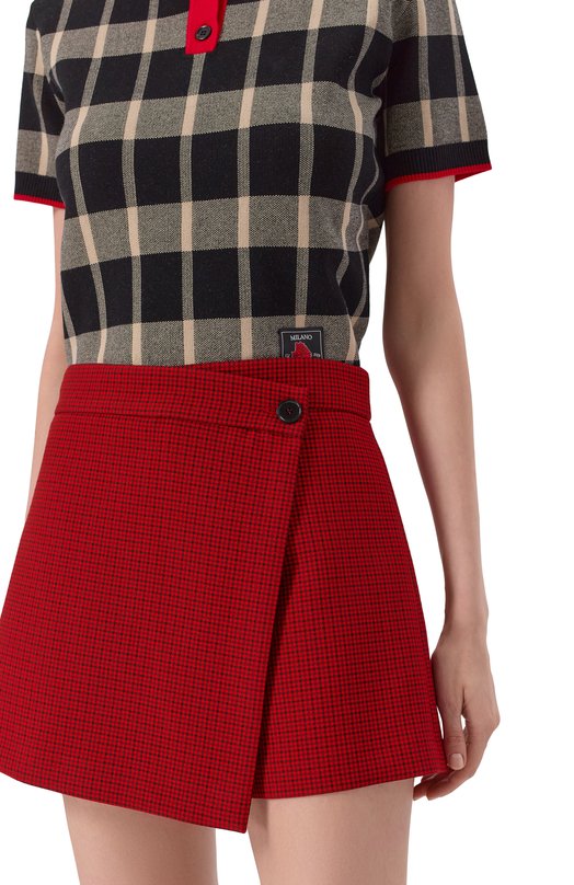 Юбка-шорты MSGM 3941MDB05B/257613 Красный  3941MDB05B/257613 Фото 5