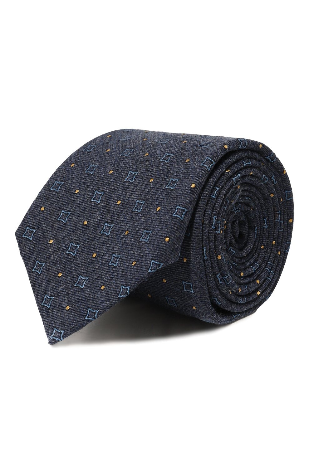 Галстук из кашемира и шелка CANALI синего цвета по цене 17600 руб., арт. 18/HJ03799, фото 1 Галстук из кашемира и шелка CANALI, арт. 18/HJ03799, фото 1