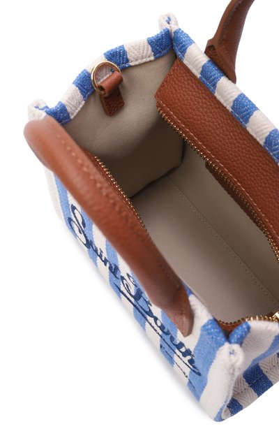 Сумка vanity mini MC2 SAINT BARTH голубого цвета по цене 29950 руб., арт. VANMI001-01787L/VANITY BAG MINI, фото 5 Сумка vanity mini MC2 SAINT BARTH, арт. VANMI001-01787L/VANITY BAG MINI, фото 5