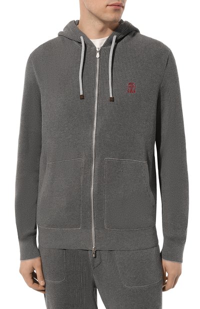 Хлопковый кардиган BRUNELLO CUCINELLI, арт. M29200406G, фото 3