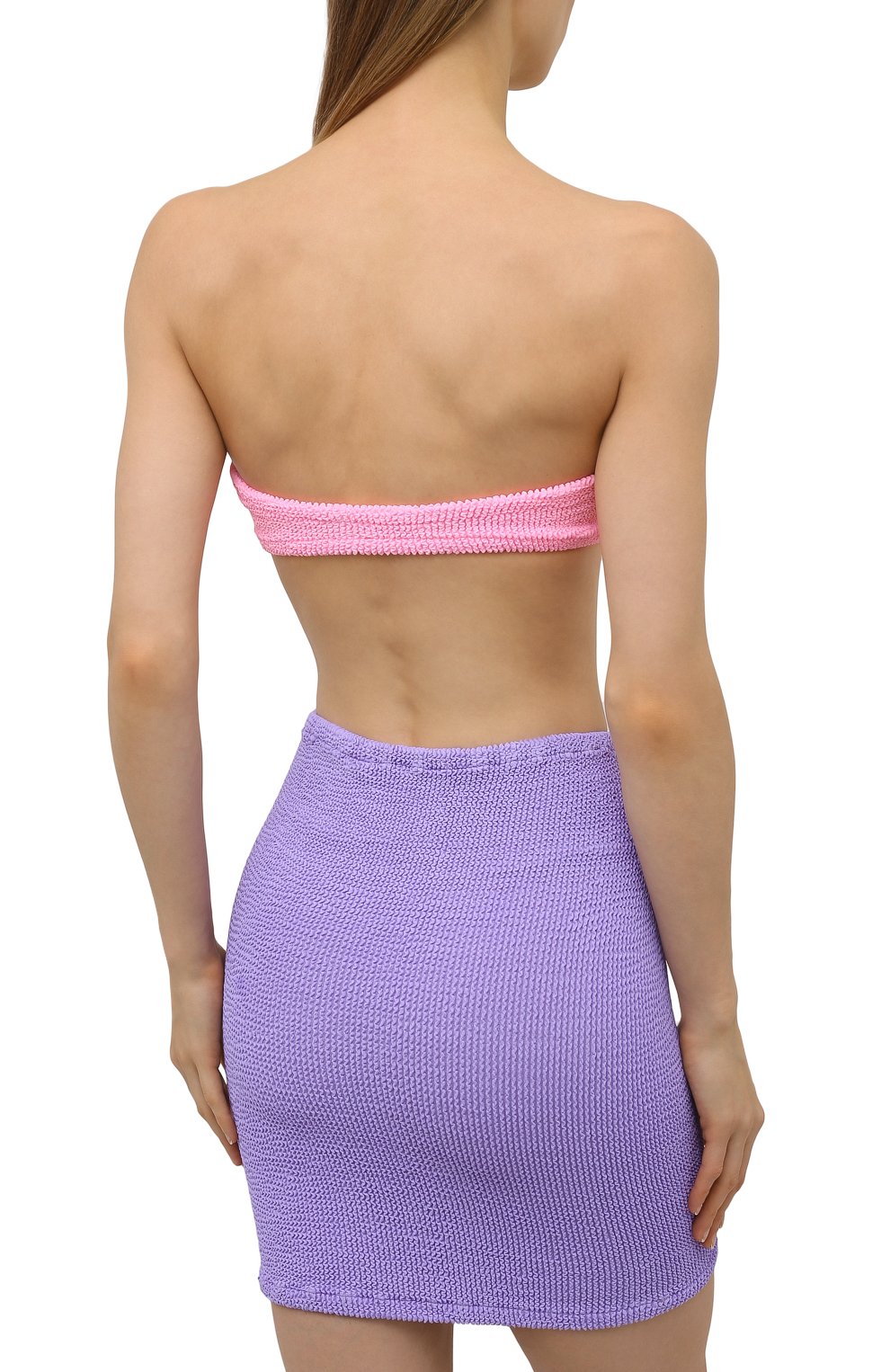 Юбка HUNZA G сиреневого цвета по цене 8825 руб., арт. MINI SKIRT CRINKLE, фото 3 Юбка HUNZA G, арт. MINI SKIRT CRINKLE, фото 3
