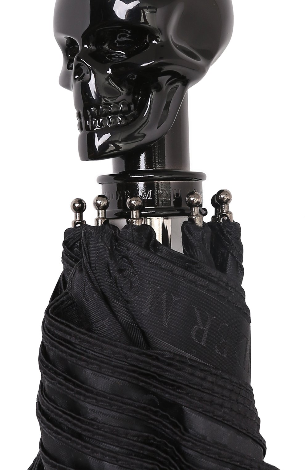 Складной зонт с фигурной ручкой ALEXANDER MCQUEEN, арт. 500677/4A37Q, фото 5