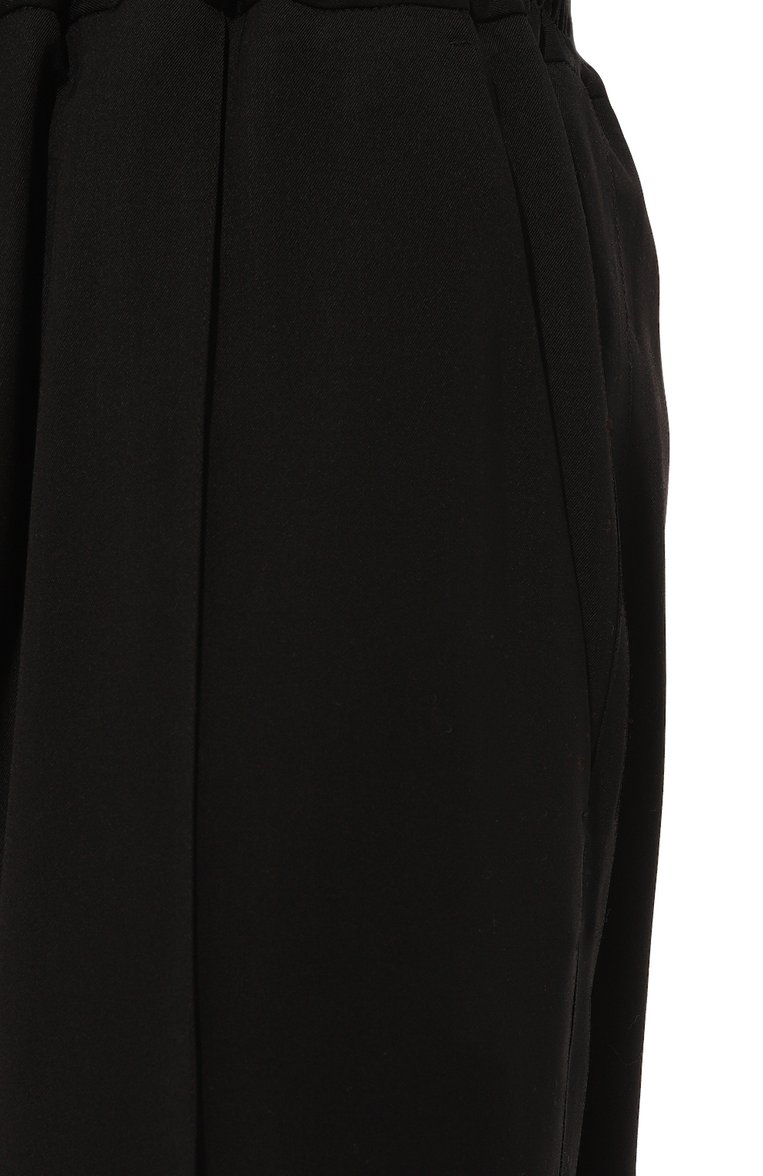 Мужские шерстяные брюки ISABEL BENENATO черного цвета, арт. UW23S24 | Фото 5 (Материал внешний: Шерсть; Длина (брюки, джинсы): Стандартные; Случай: Повседневный; Материал сплава: Проставлено; Драгоценные камни: Проставлено; Стили: Минимализм)