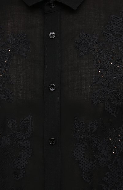 Шелковая рубашка SAINT LAURENT, арт. 644382/Y1C05, фото 5