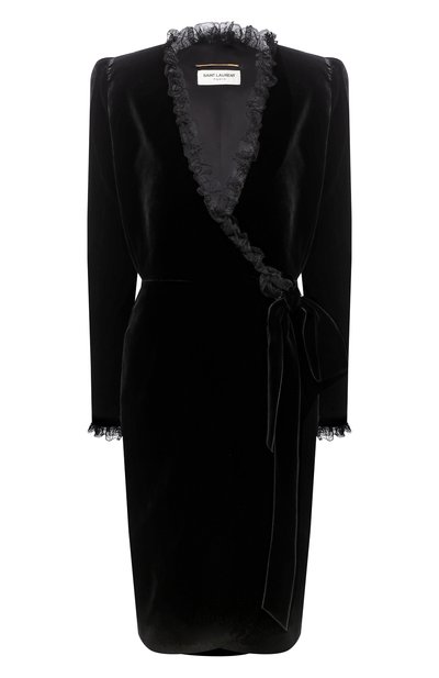 Бархатное платье SAINT LAURENT, арт. 633530/Y525R, фото 1