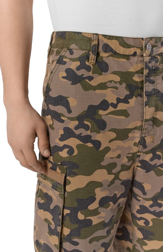 Хлопковые шорты Ksubi MPS26WA028 Хаки  MPS26WA028 Фото 5