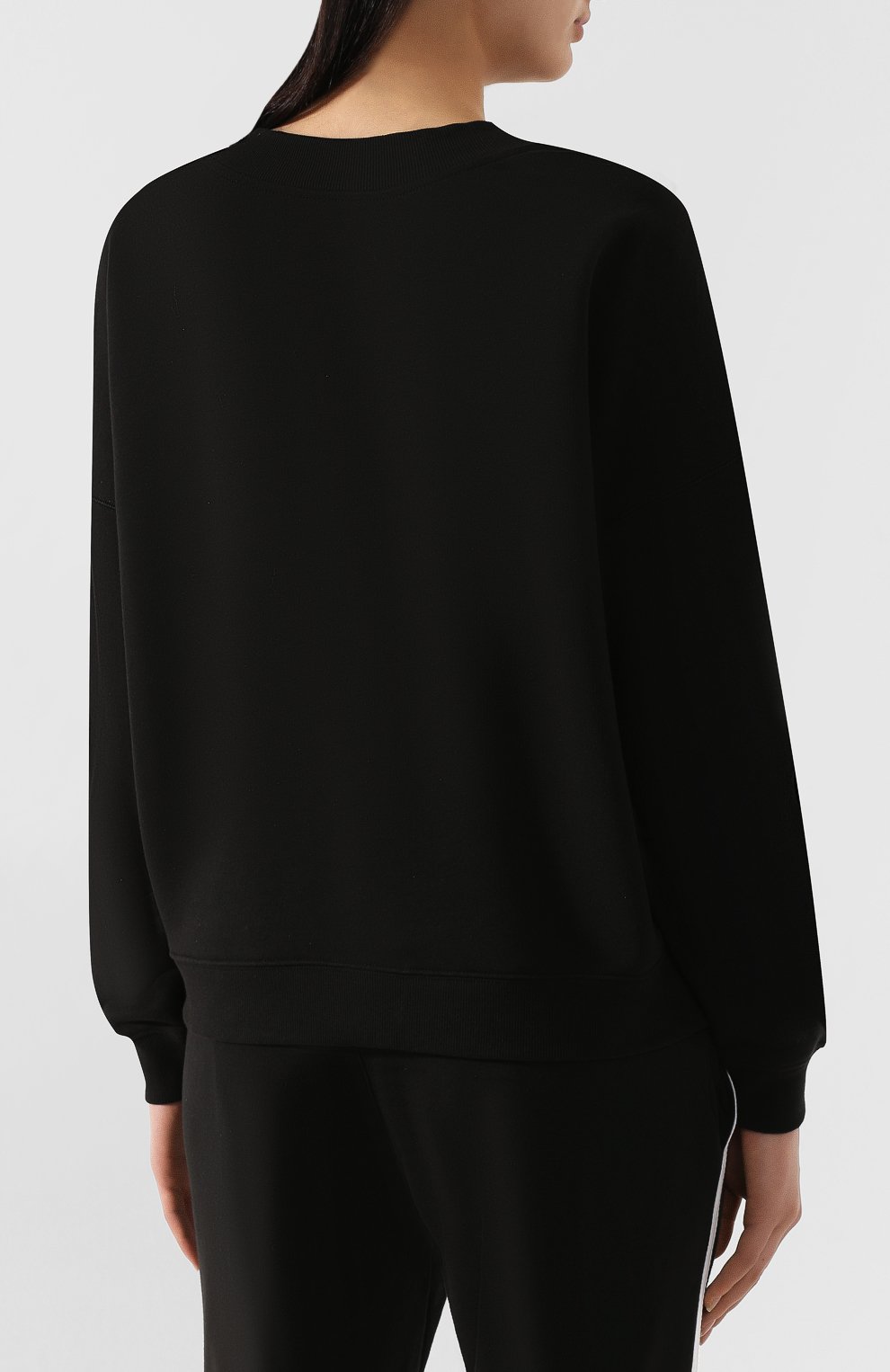 Хлопковый свитшот CALVIN KLEIN черного цвета по цене 7330 руб., арт. QS6187E, фото 4 Хлопковый свитшот CALVIN KLEIN, арт. QS6187E, фото 4