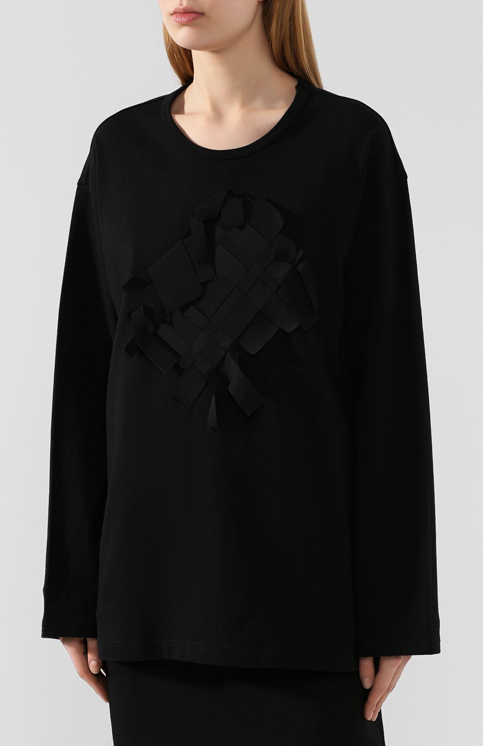 Хлопковый лонгслив YOHJI YAMAMOTO, арт. NN-T75-079, фото 3