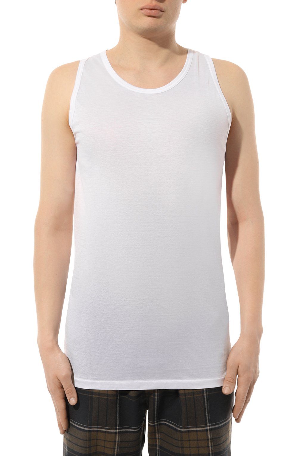 Хлопковая майка ZIMMERLI белого цвета по цене 15500 руб., арт. 252-8066, фото 3 Хлопковая майка ZIMMERLI, арт. 252-8066, фото 3