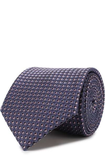 Мужской шелковый галстук с узором BRIONI, арт. 061E00/0740G