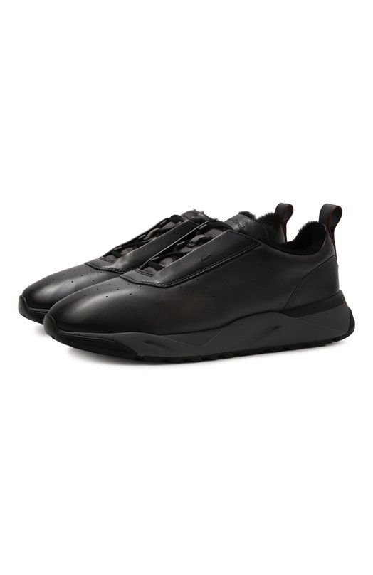 Кожаные кроссовки Innova Santoni MBIG22027ANEPG0N Серый MBIG22027ANEPG0N
