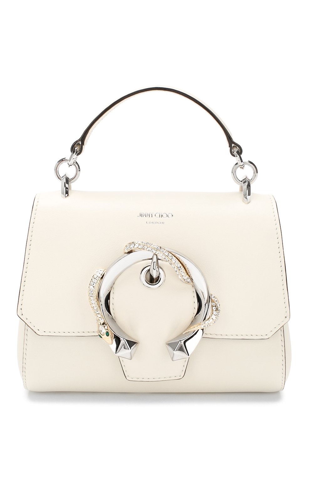 Сумка madeline JIMMY CHOO белого цвета по цене 199500 руб., арт. MADELINE T0PHANDLE/S/YTL, фото 1 Сумка madeline JIMMY CHOO, арт. MADELINE T0PHANDLE/S/YTL, фото 1