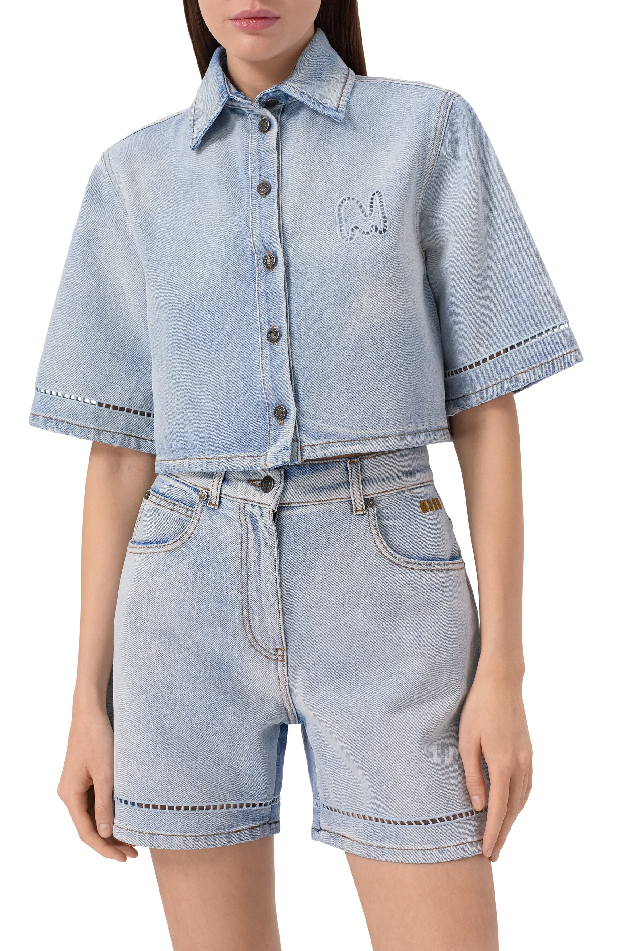 Джинсовая рубашка MSGM, арт. 3841MDE232X/257271, фото 3