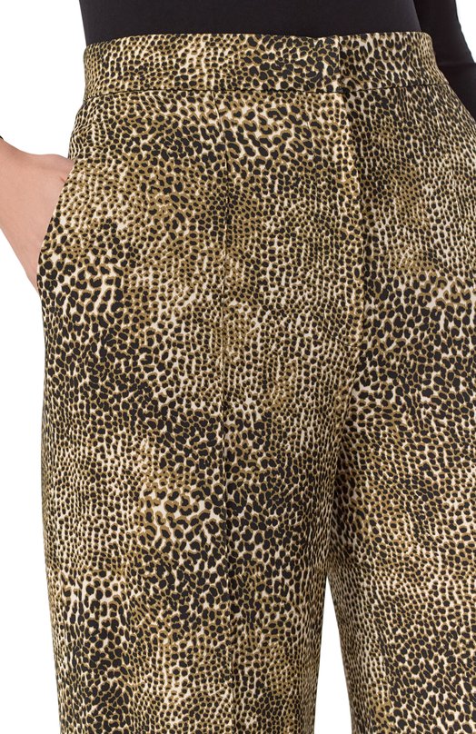 Брюки из вискозы и шелка Elie Saab P0108PS25/CD015 Леопардовый  P0108PS25/CD015 Фото 5