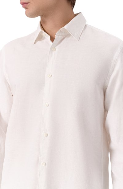 Рубашка изо льна и хлопка BOSS, арт. 50539531, фото 5