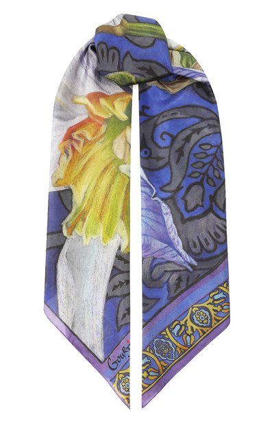 Женский шелковый платок ирисы GOURJI, арт. 91135137/4481108