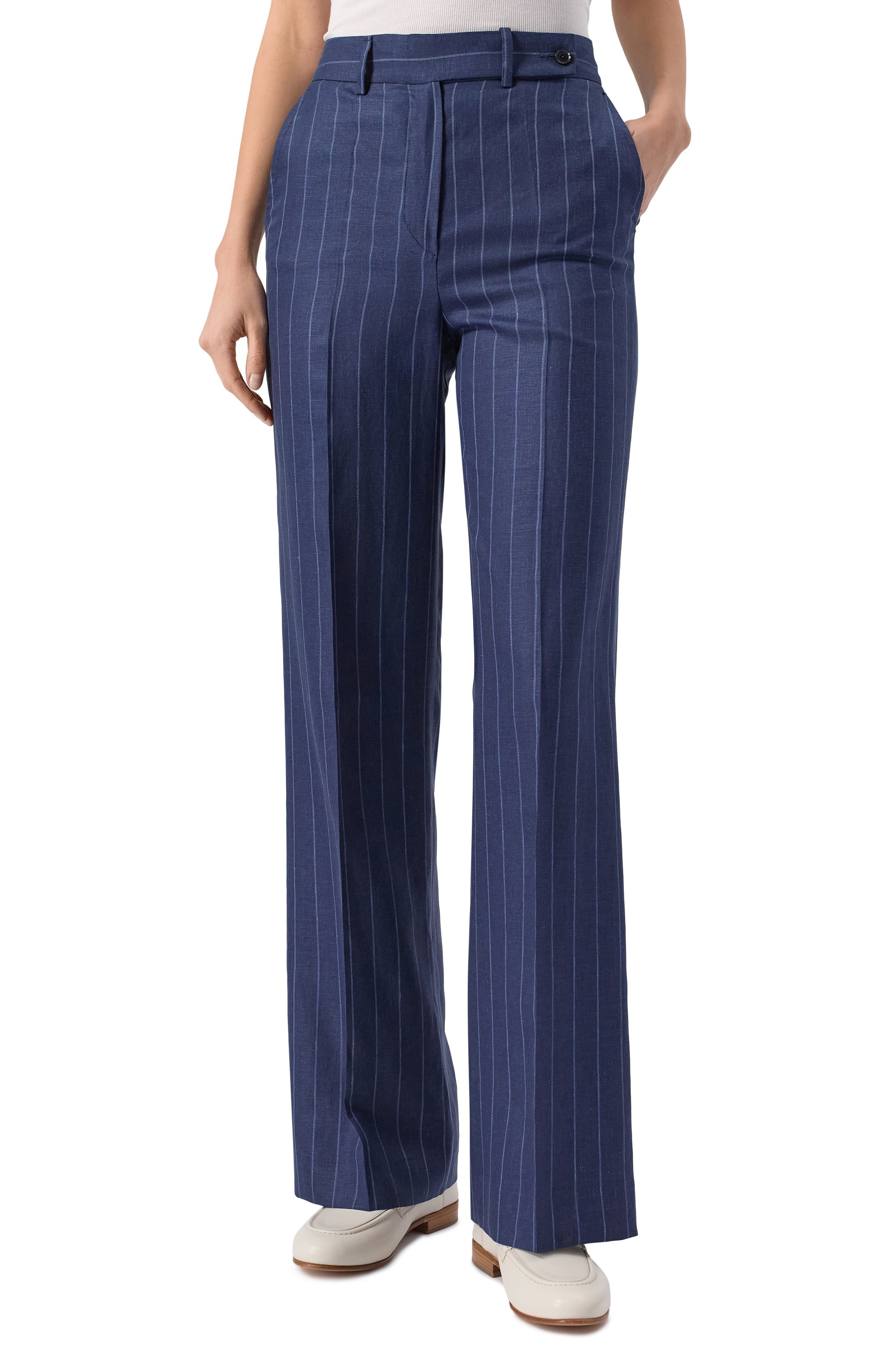 Брюки изо льна и шерсти KITON, арт. D48109K0603E10, фото 3