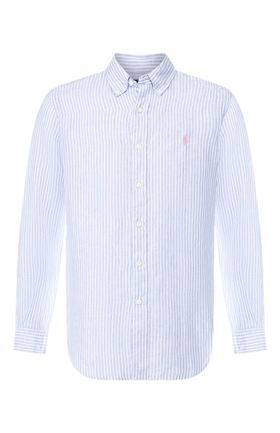 Льняная рубашка с воротником button down POLO RALPH LAUREN, арт. 710740807, фото 1