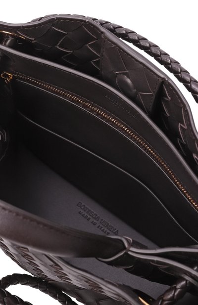 Сумка andiamo small BOTTEGA VENETA темно-коричневого цвета по цене 512000 руб., арт. 766014/VCPP1, фото 5 Сумка andiamo small BOTTEGA VENETA, арт. 766014/VCPP1, фото 5