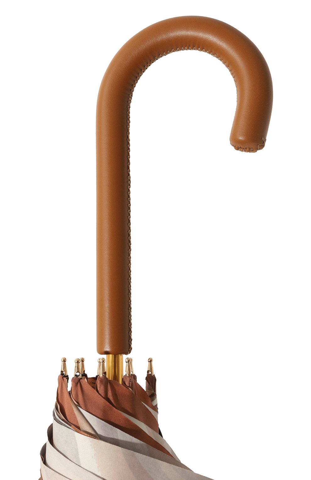 Зонт-трость PASOTTI OMBRELLI темно-бежевого цвета по цене 31550 руб., арт. 0MITD0 189/RAS0 9M078/5, фото 5 Зонт-трость PASOTTI OMBRELLI, арт. 0MITD0 189/RAS0 9M078/5, фото 5