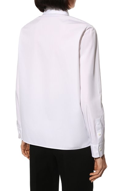Хлопковая рубашка PRADA, арт. P437FR-1Z9P-F0009-221, фото 4