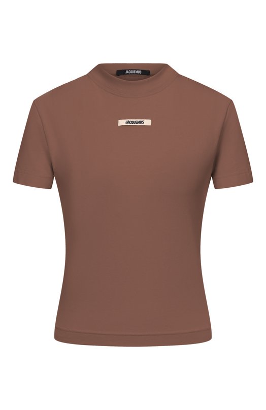Хлопковая футболка Jacquemus 24ETSW00133AJ0/0124 Коричневый 24ETSW00133AJ0/0124