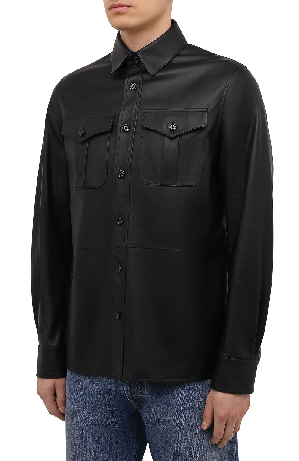 Кожаная рубашка RALPH LAUREN, арт. 790841399, фото 3