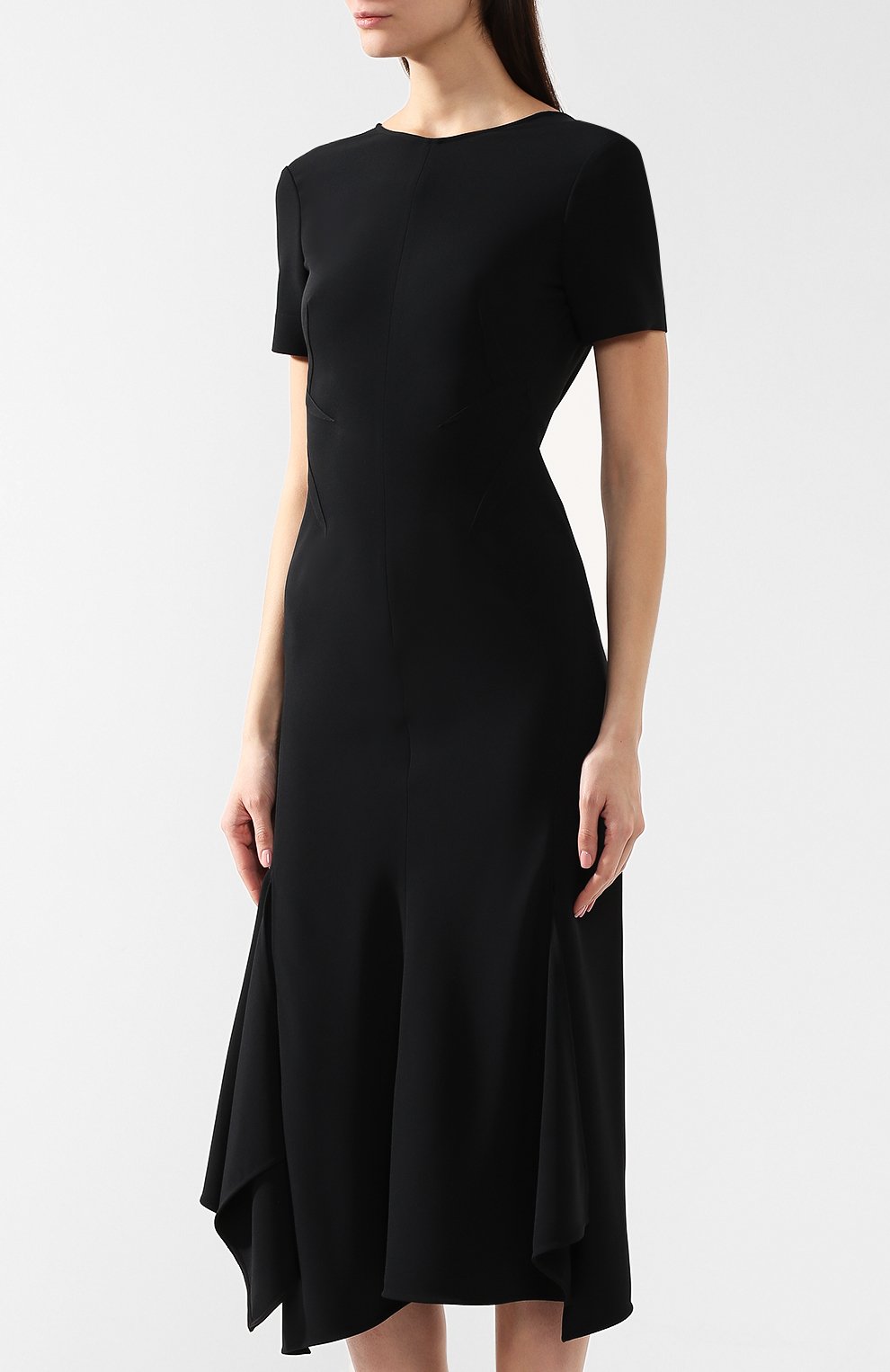 Платье с разрезом VICTORIA BECKHAM, ар т. DR MID 6847C MSS19 FLUID CADY, фото 3