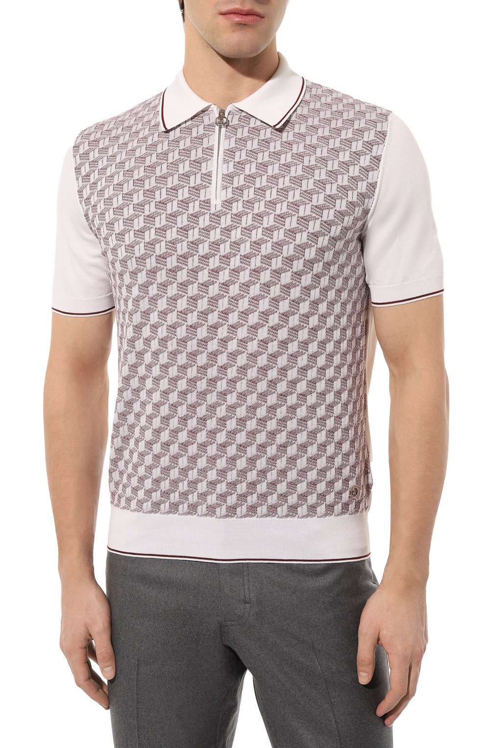 Поло из шелка и хлопка STEFANO RICCI, арт. K818048P31/F23176, фото 3