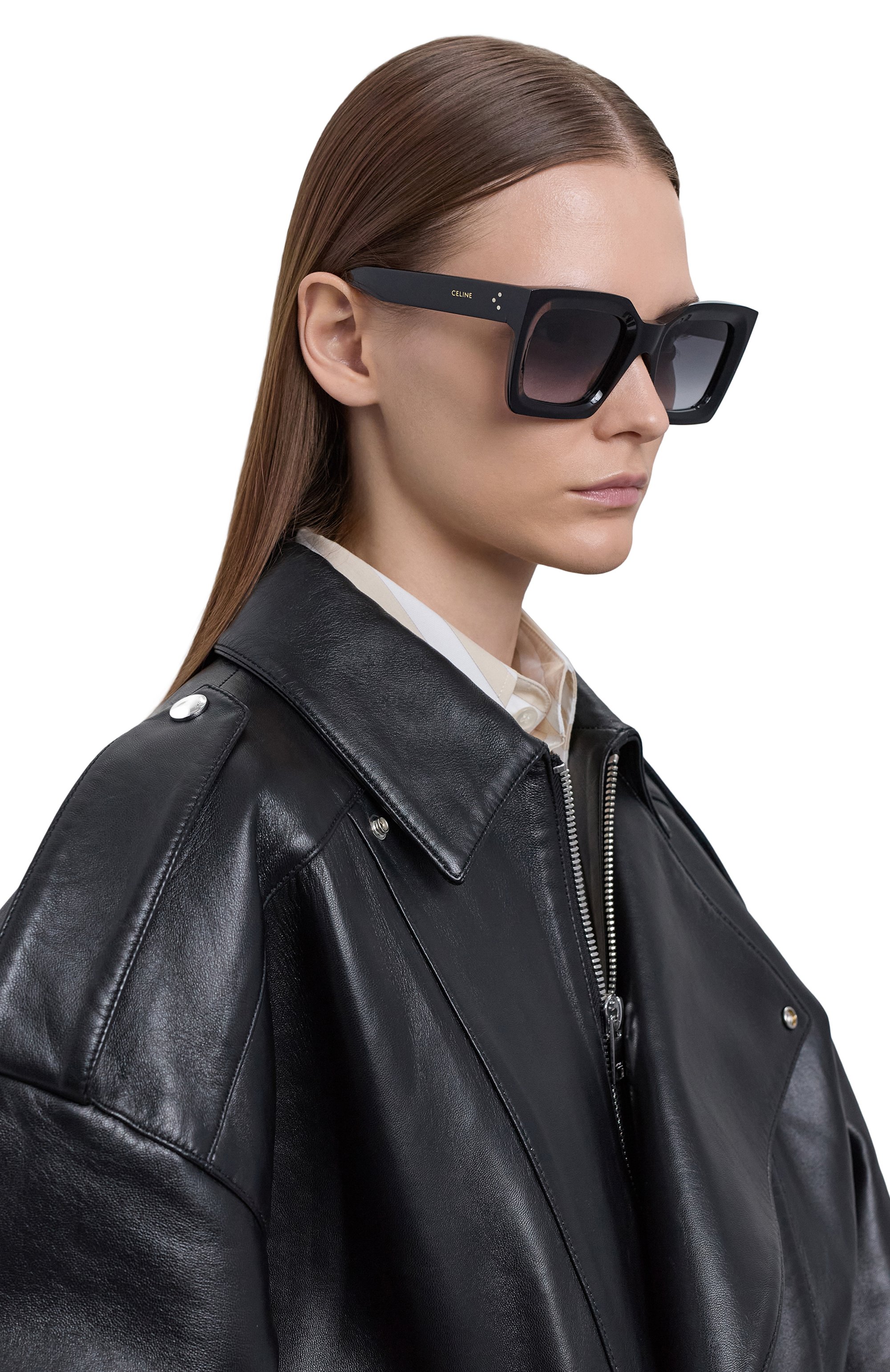 Солнцезащитные очки CELINE черного цвета по цене 83500 руб., арт. CL40130I 01B, фото 2 Солнцезащитные очки CELINE, арт. CL40130I 01B, фото 2