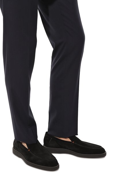 Замшевые лоферы SANTONI, арт. MGDG17824SM0BSJ1, фото 3