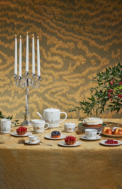 Набор noel blanc из четырех чайных чашек с блюдцами BERNARDAUD, арт. 1916/22666, фото 3