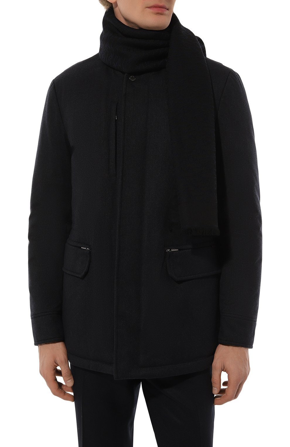 Шарф из шерсти и вискозы PAUL&SHARK, арт. 14317000, фото 3