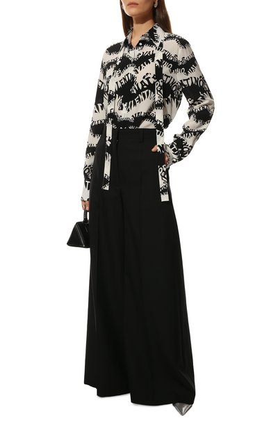 Шелковая рубашка VALENTINO, арт. XB0AB3B577Q, фото 2