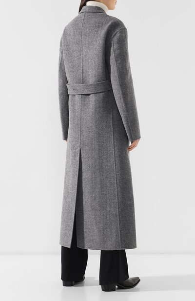Шерстяное пальто CELINE серого цвета по цене 299500 руб., арт. 28W814904, фото 4 Шерстяное пальто CELINE, арт. 28W814904, фото 4