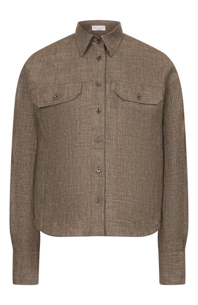 Женская льняная рубашка BRUNELLO CUCINELLI, арт. MQ194M3M06